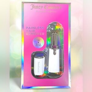 Juicy Couture Painless Hair Remover Facial Body LED Light Portable Christmas NEW